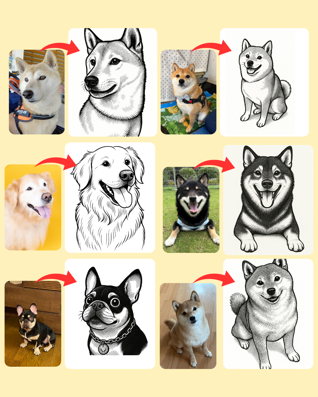 AIで写真からイラスト制作(頭数制限なし)(+2,000円)