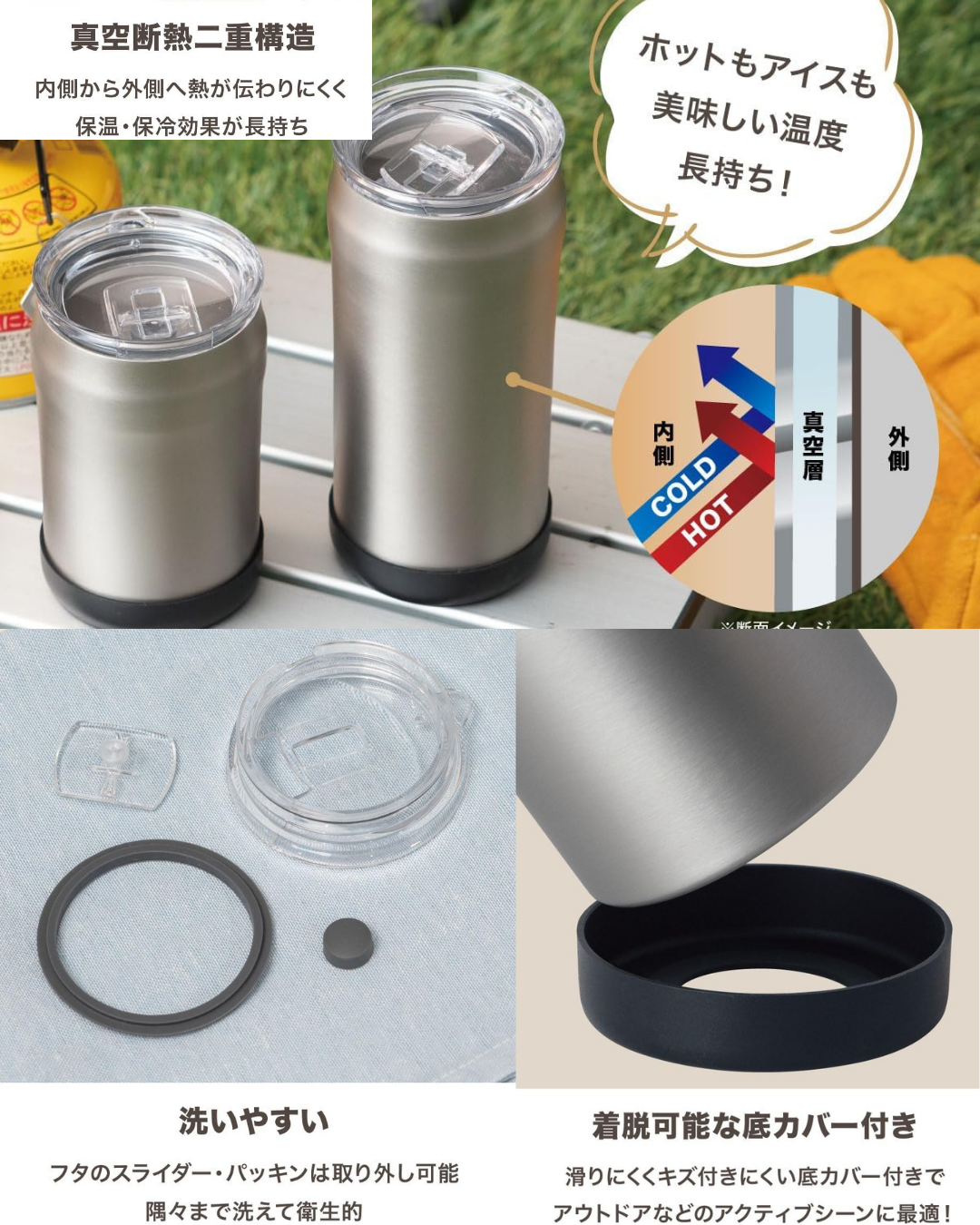 オリジナル 【缶ホルダー サーモス/アトラス(蓋付き) 350/500ml】 制作