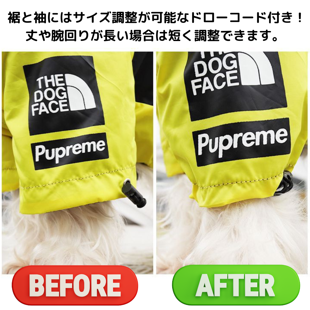 THE DOG CAMP selects アウトドアレインウェア(レッド)