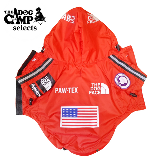 THE DOG CAMP selects アウトドアレインウェア(レッド)