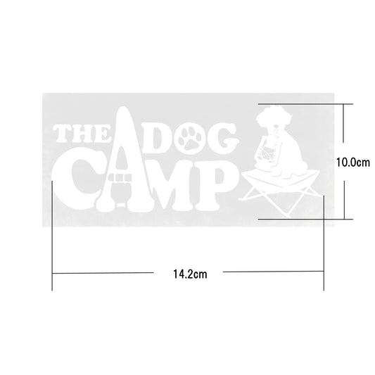 THE DOG CAMP カッティングステッカー(ホワイト)
