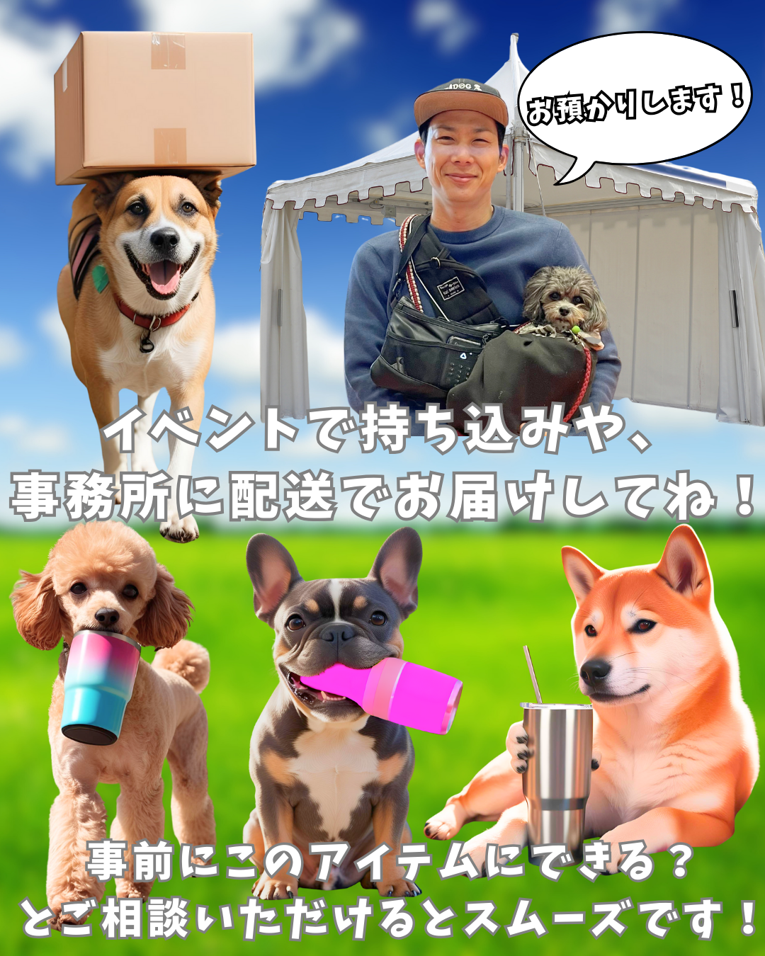 【持ち込みアイテム】に愛犬オリジナルデザインを刻印