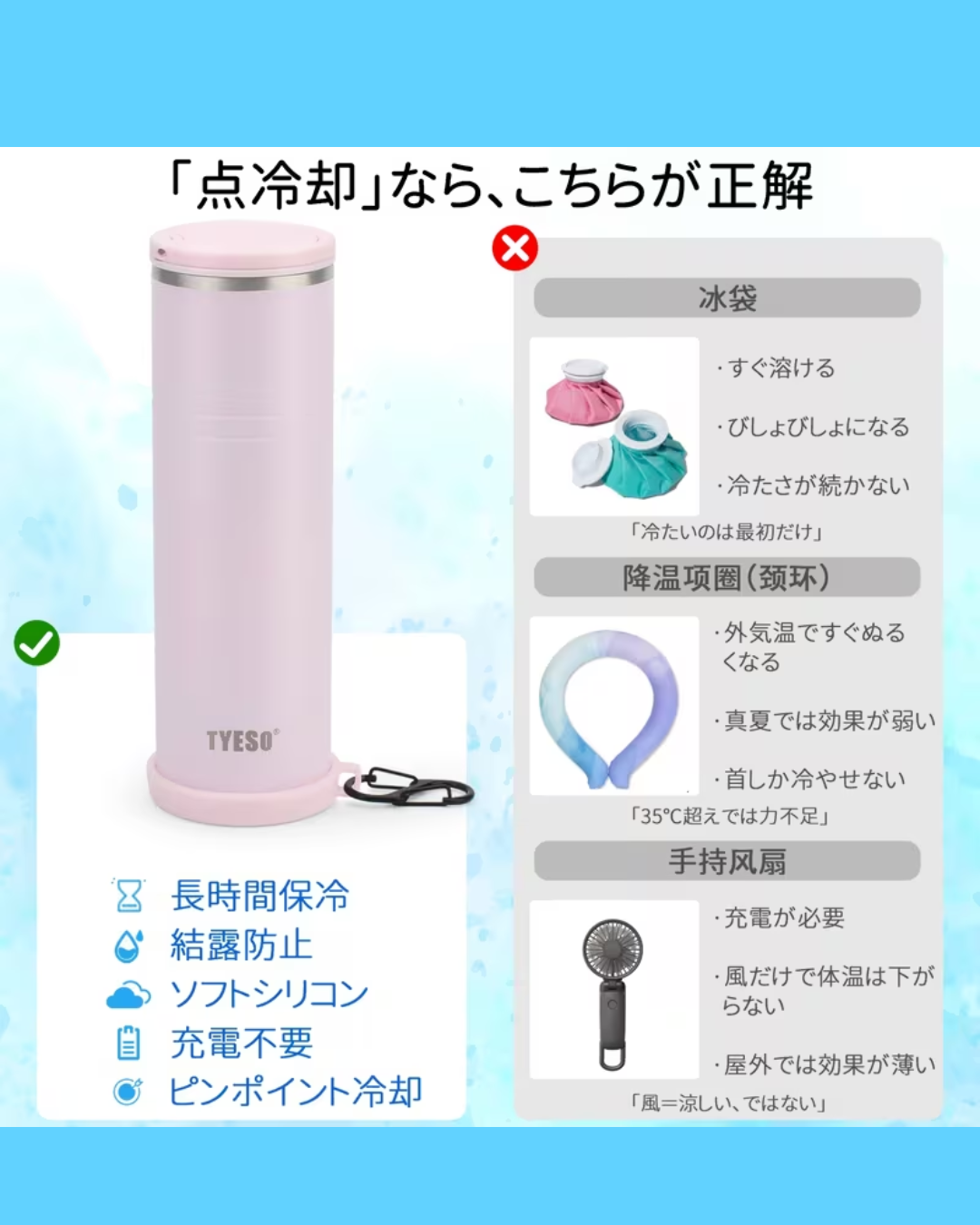 オリジナル【TYESO 氷のう】