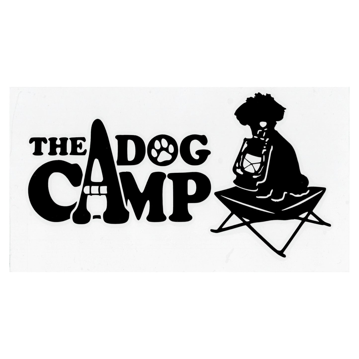 THE DOG CAMP カッティングステッカー(ブラック)