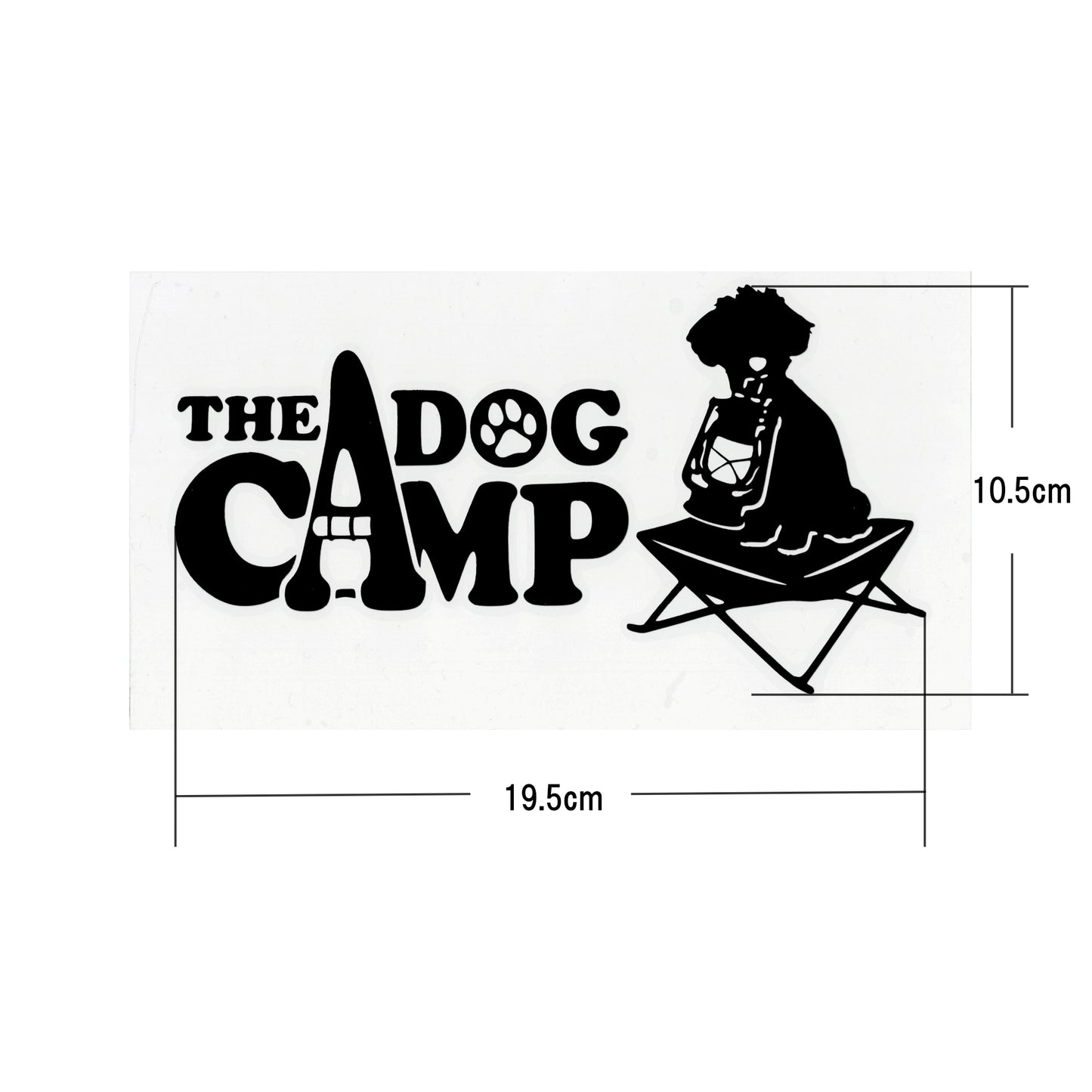 THE DOG CAMP カッティングステッカー(ブラック)